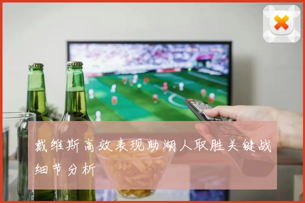 戴维斯高效表现助湖人取胜关键战细节分析